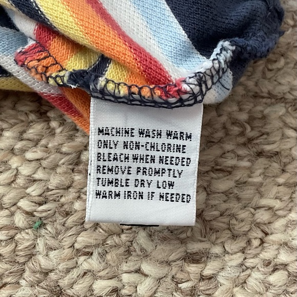 Y2K Polo by Ralph Lauren men’s size large blue with colorful stripes - Picture 9 of 10